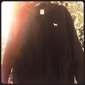 VS PINK black spring jacket